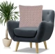 Μαξιλάρι sandy brown 50x50cm Liolios Home 002440 POPCORN