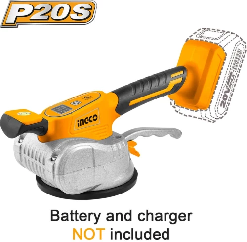 INGCO Δονητής Βεντούζα Πλακιδίων Μπαταρίας 20V Li-Ion SOLO (CTVLI2010)
