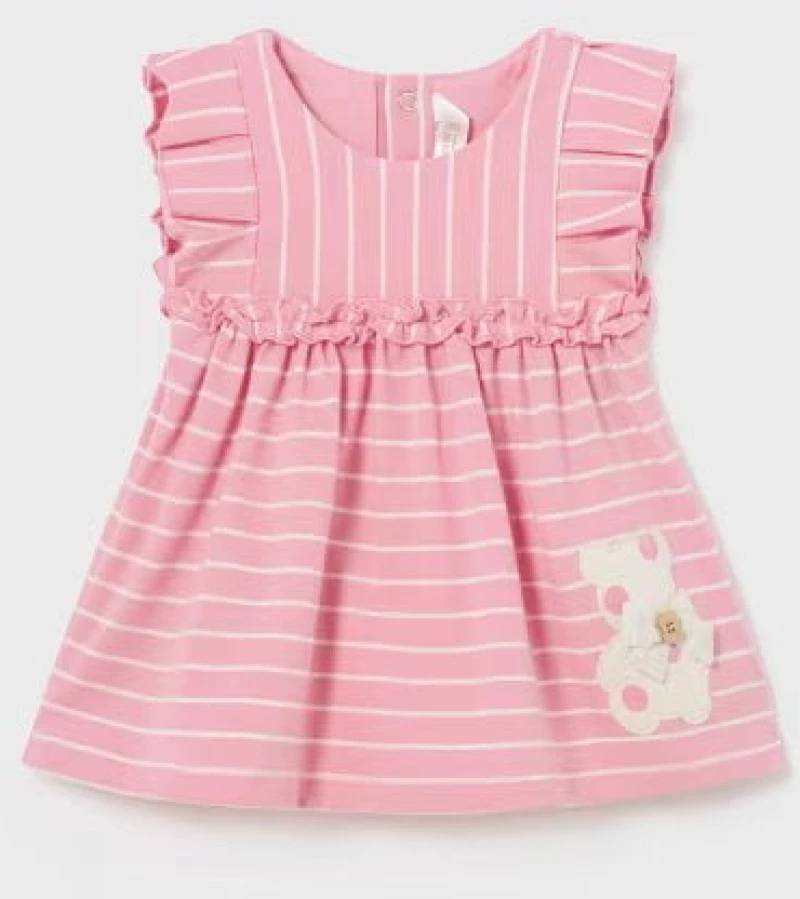 Mayoral Βρεφικό καλοκαιρινό  Φόρεμα σταμπωτό  Better Cotton 24-01810-039