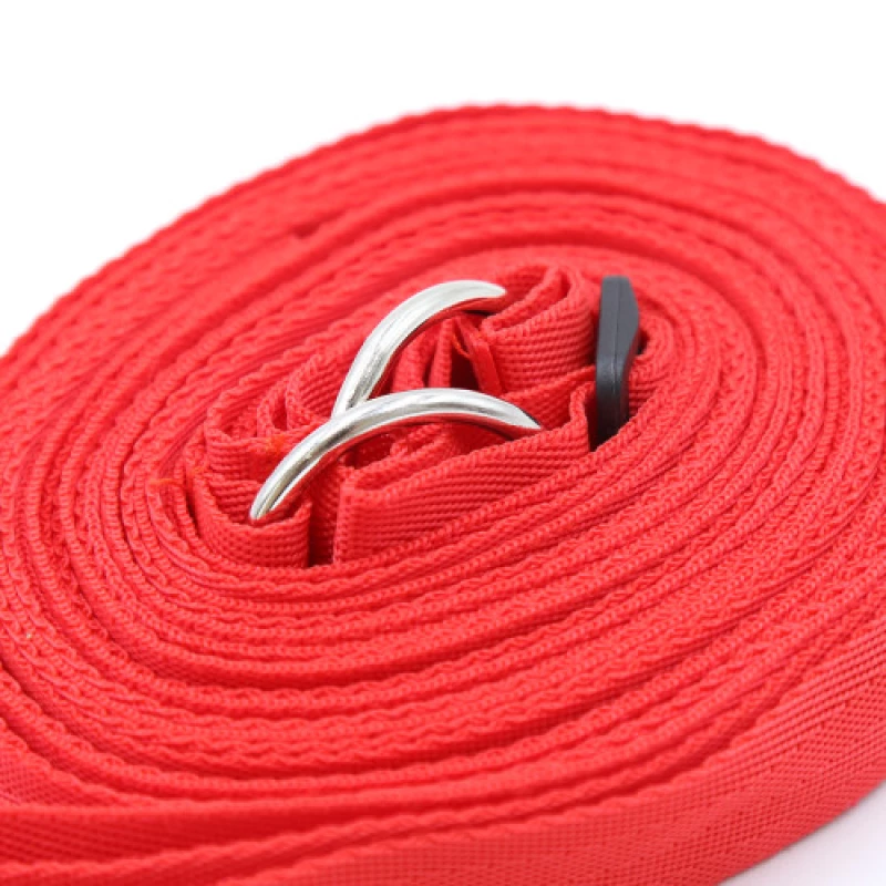 Velcro Bondage red bed restraints with plastic hooks