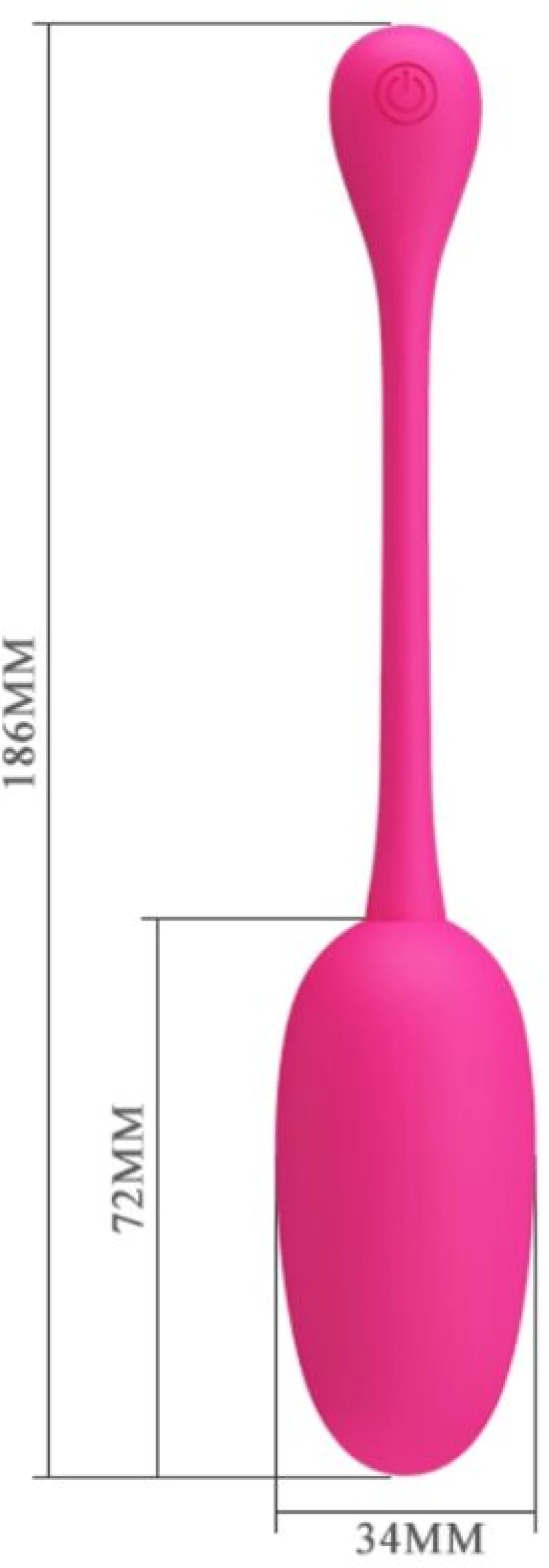 PRETTY LOVE - KNUCKER PINK RECHARGEABLE VIBRATING EGG