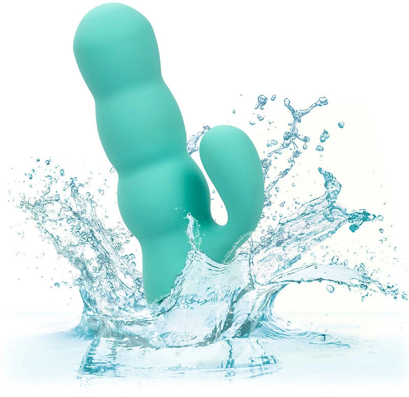 CALIFORNIA EXOTICS - DEL MAR DIVA VIBRATOR RABBIR AQUA GREEN BY CALIFORNIA DREAMING