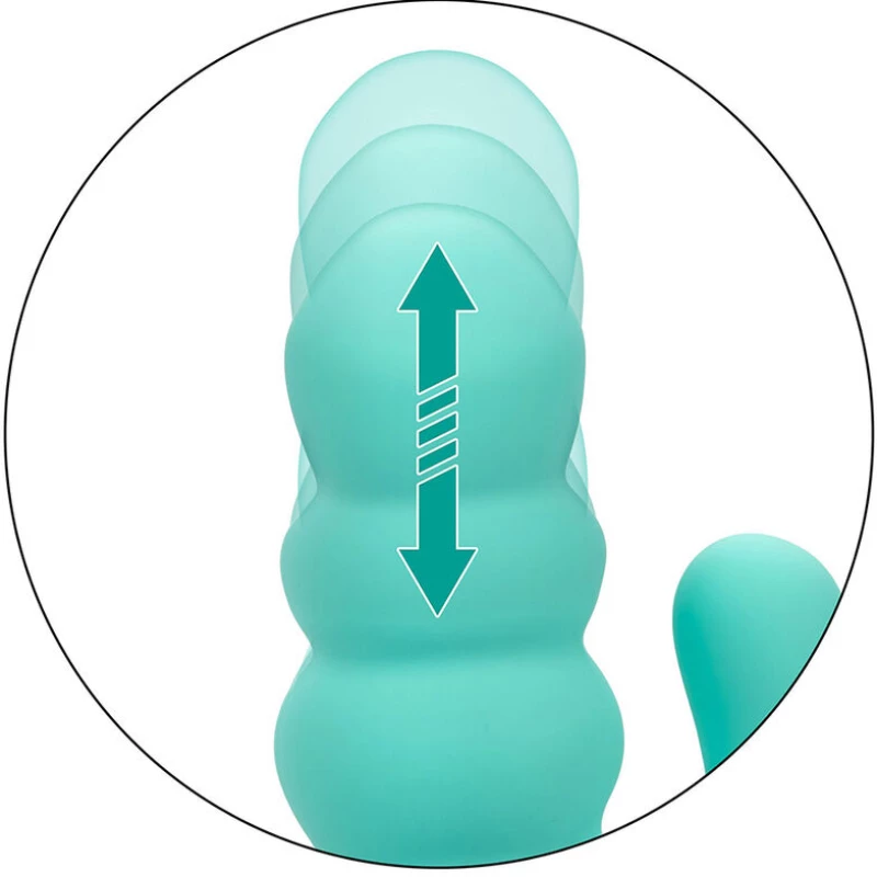 CALIFORNIA EXOTICS - DEL MAR DIVA VIBRATOR RABBIR AQUA GREEN BY CALIFORNIA DREAMING