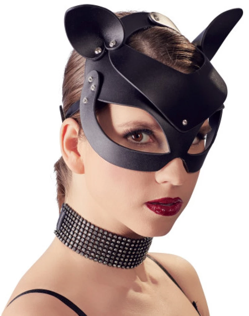 Δερμάτινη μάσκα προσώπου Catwoman