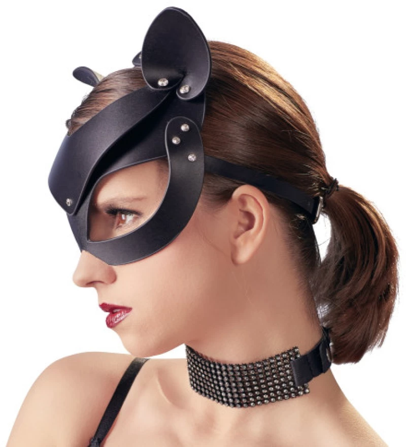 Δερμάτινη μάσκα προσώπου Catwoman