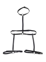 SUBBLIME - LEATHER BODY HARNESS BLACK ONE SIZE