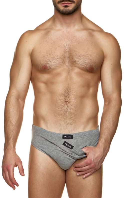 ΑΝΔΡΙΚΟ ΣΛΙΠ NIZIO ΜΕ ΕΣΩΤΕΡΙΚΟ ΛΑΣΤΙΧΟ 2 PACK 4399 ΓΚΡΙ