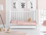 ΣΕΝΤΟΝΙΑ ΕΜΠΡΙΜΕ ΣΕΤ 3 τεμ bebe Smile 82 120Χ160 Coral Cotton 100%