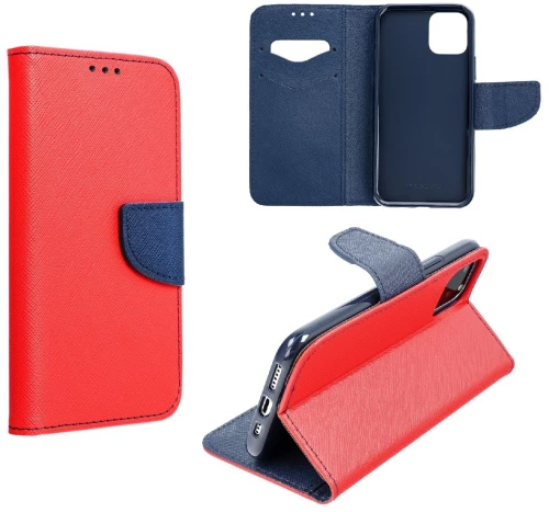 XIAOMI Redmi Note 13 Pro Plus 5G - ΘΗΚΗ NETONE FANCY DIARY BOOK STYLE ΠΟΡΤΟΦΟΛΙ KOKKINH - ΜΠΛΕ MFD49772R-N2 81685
