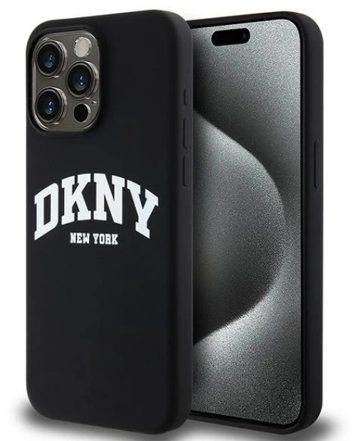 DKNY case for iPhone 15 Pro Max 6,7" DKHMP15XSNYACH black HC Magsafe silicone w arch logo 3666339266721