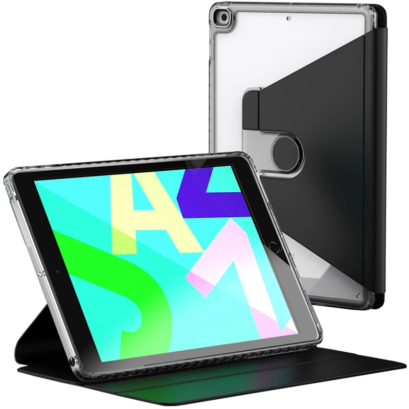 Techsuit Husa pentru iPad 10.2 (2019/2020/2021) - Techsuit Crystal Vision - Black 5949419120556