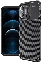 Techsuit Case for iPhone 12 Pro Max - Techsuit CarbonFiber - Black 5949419161931