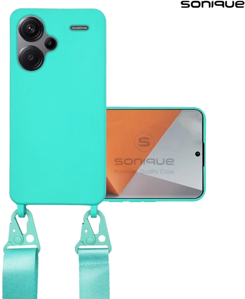 Θήκη Σιλικόνης με Strap CarryHang Sonique Xiaomi Redmi Note 13 Pro Plus 5G Γαλάζιο 5201101989729