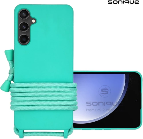 Θήκη Σιλικόνης με Κορδόνι CarryHang Sonique Samsung Galaxy S23 FE Γαλάζιο 5201101983208