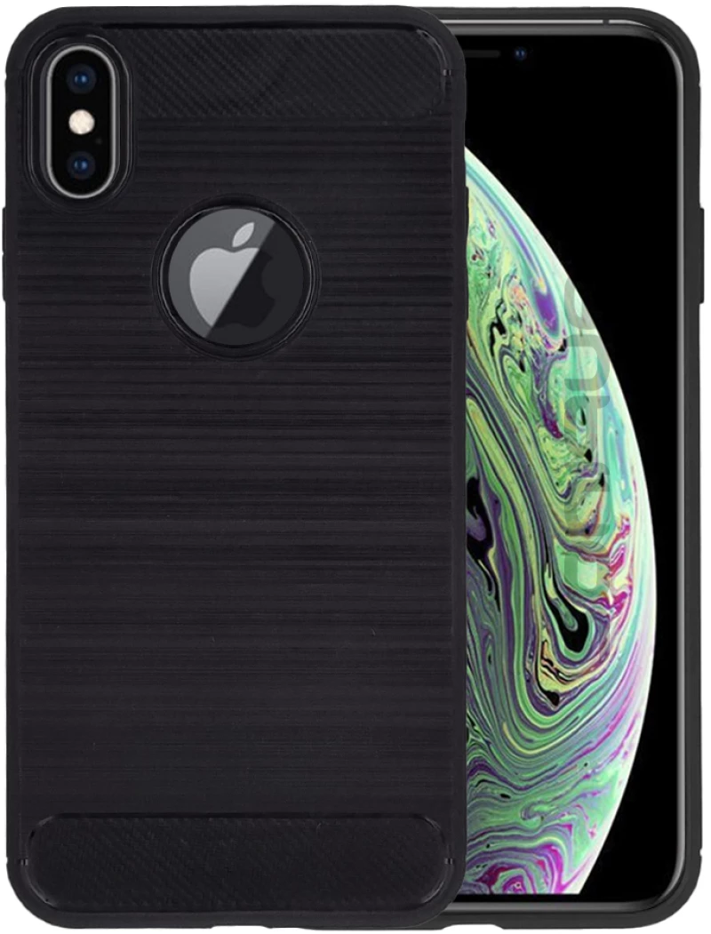 Θήκη Σιλικόνης Sonique Carbon Brushed Apple iPhone XS MAX Μαύρο 5201101823474