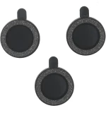 Set of lens glasses for iPhone 14 6,1" black glitter (2 pcs) 5907457751378