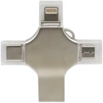USB Stick 3.0 64GB με Βύσμα USB-A, Type-C, Micro USB και Lightning TR-2027