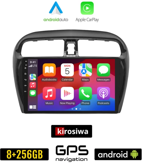 KIROSIWA MITSUBISHI SPACE STAR (2013 - 2020) Android οθόνη αυτοκίνητου 8GB + 256GB με GPS WI-FI (ηχοσύστημα αφής 9" ιντσών OEM Android Auto Apple Carplay Youtube Playstore MP3 USB Radio Bluetooth Mirrorlink SPACESTAR εργοστασιακή, 4x60W, AUX)