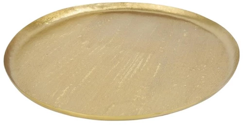 Πιατέλα στρογγυλό μεταλλική χρυσή Φ45Η2CM