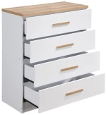 LIBERTA PRACTICO ΚΟΜΟΤΑ 4ΣΥΡΤΑΡΙΑ ΦΥΣΙΚΟ ΛΕΥΚΟ 80x40xH99cm