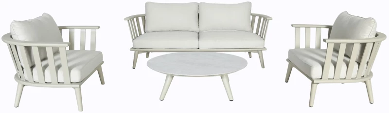 Girona-2 Lounge Set - Αλουμίνιο