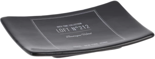 Σαπουνοθήκη κεραμική retro μαύρο