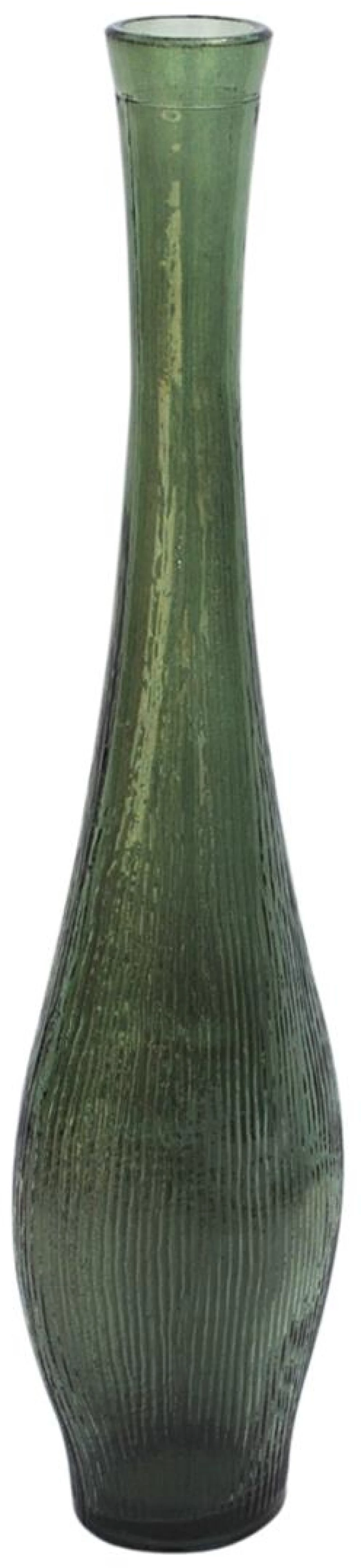 Βάζο γυάλινο recycled Μονολούλ. πράσινο Η50cm