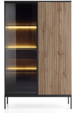 Βιτρίνα Sento ανθρακί 104x39x166cm
