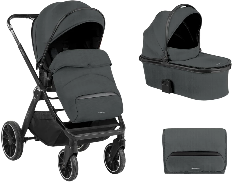 Kikka Boo Καρότσι 2in1 Tiffany Dark Grey 2024 31001020151