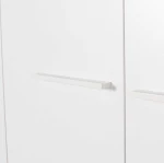 Εξάφυλλη Ντουλάπα Base λευκό  206x224x52cm
