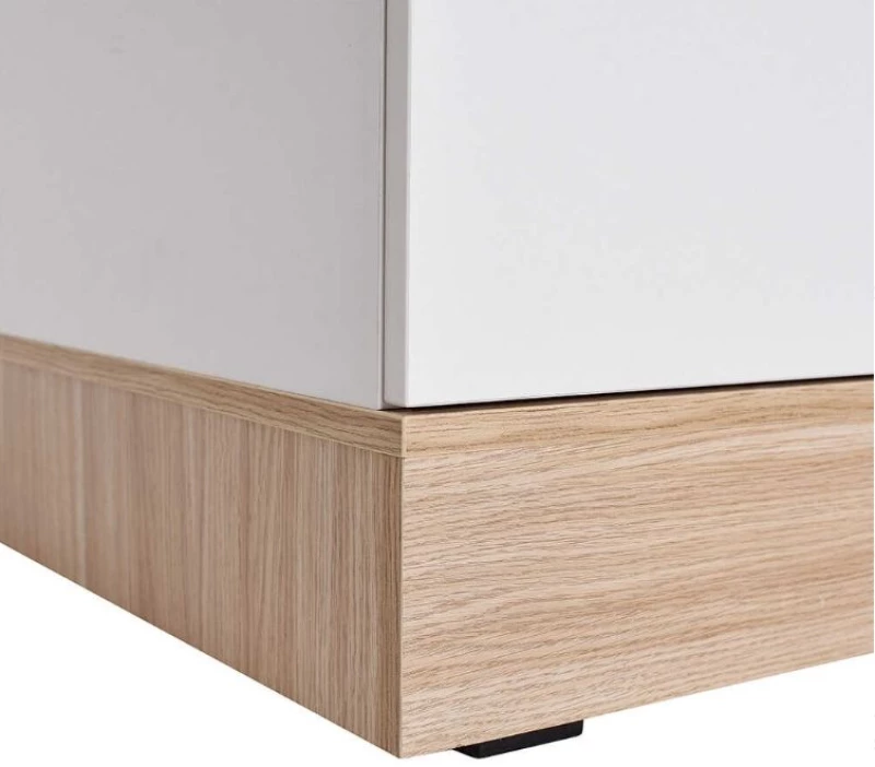 Εξάφυλλη Ντουλάπα Base λευκό  206x224x52cm