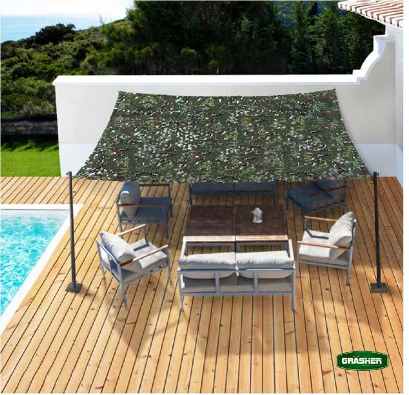 GRASHER Δίχτυ Παραλλαγής Πράσινο Καμουφλάζ 2x3m