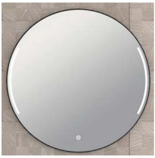 Compass Στρογγυλός Καθρέπτης Μπάνιου Led 80cm Μπρονζέ