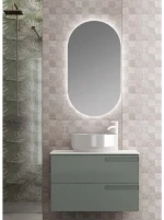 Oval LED Καθρέπτης Μπάνιου 60x90cm