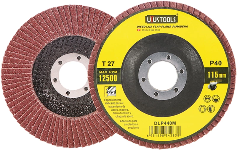 UYUSTOOLS ΔΙΣΚΟΣ ΛΕΙΑΝΣΗΣ ΜΕΤΑΛΛΟΥ ΦΤΕΡΟΥ 115X22.2mm 
100GRIT DLP4100M