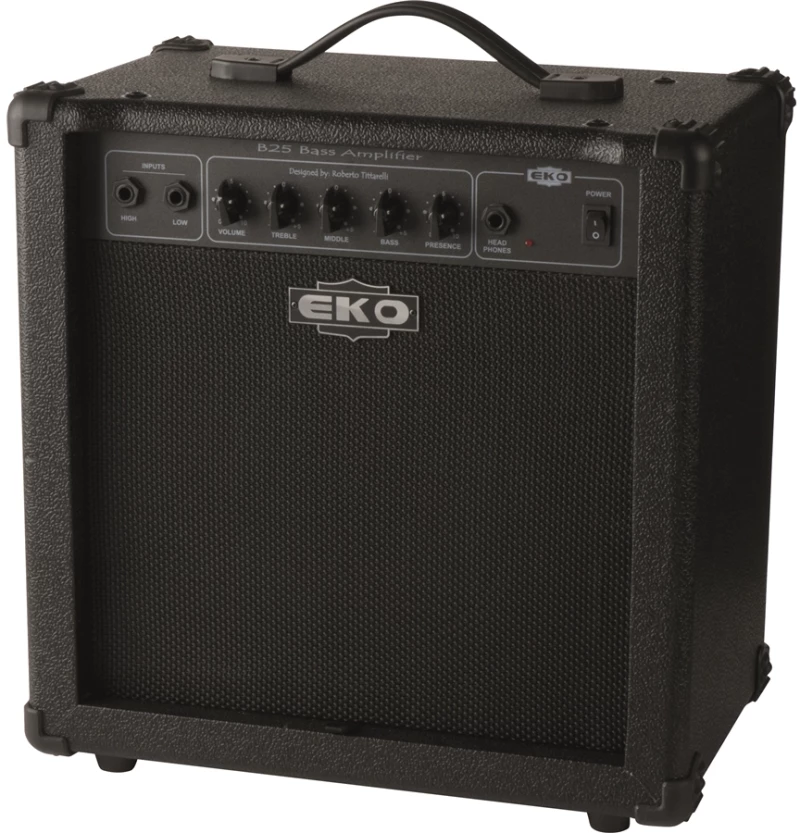 B25 EKO GUITARS Ενισχυτής Μπάσου 8", 25W, με Eq 3 Περιοχών & Presence