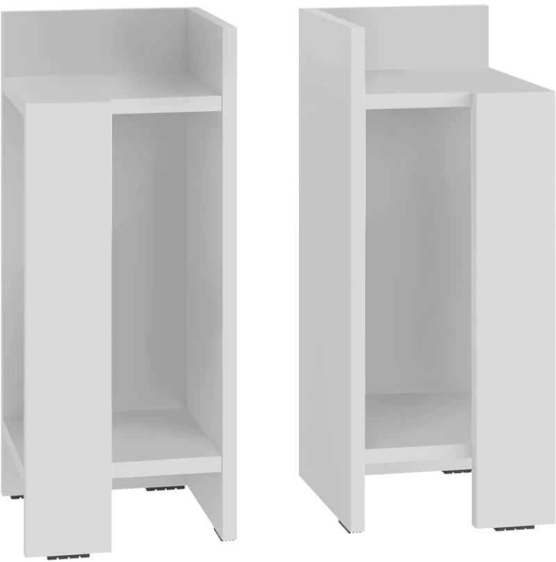 Κομοδίνο Elos Megapap σετ 2 τεμαχίων χρώμα λευκό 25x27x60εκ.