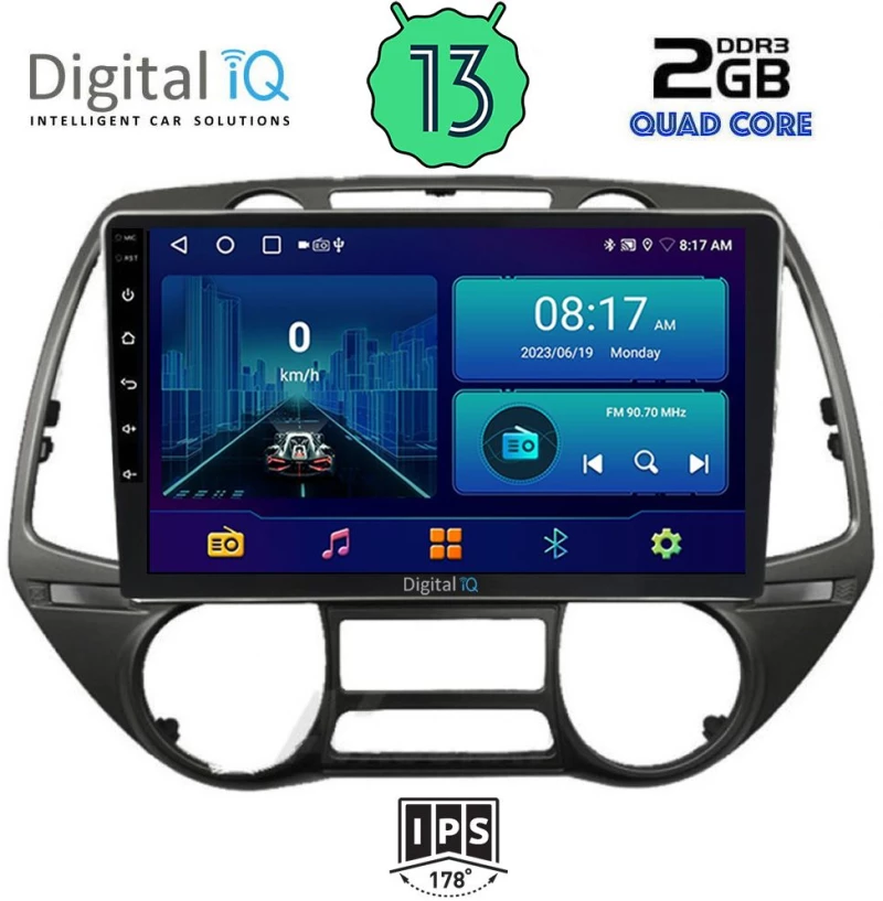 DIGITAL IQ BXB 1226_GPS  (9inc) MULTIMEDIA TABLET OEM HYUNDAI i20 mod. 2008-2013