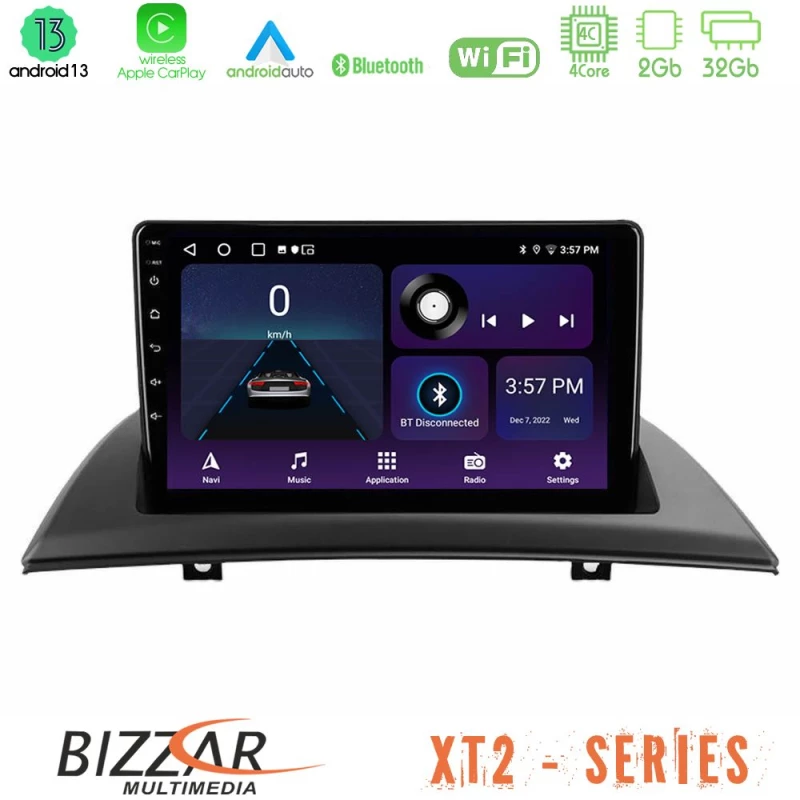 Bizzar XT2 Series 4Core Android13 2+32GB BMW E83 Navigation Multimedia Tablet 9"