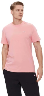 Tommy Jeans ανδρικό βαμβακερό t-shirt ροζ DM0DM09598-TIC