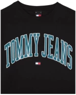 Tommy Jeans ανδρικό βαμβακερό t-shirt μαύρο DM0DM18558-BDS