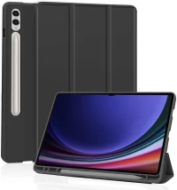 Techsuit - Flex Trifold (with Pencil Holder) - Samsung Galaxy Tab S9 Ultra - Black