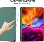 Techsuit - Flex Trifold (with Pencil Holder) - Samsung Galaxy Tab S6 Lite (2020/2022/2024) - Green