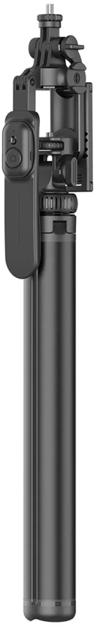 Techsuit - Selfie Stick (C05) - Large Ajustable Tripod with Bluetooth Remote Control, 360, Aluminium Alloy, 205cm - Black