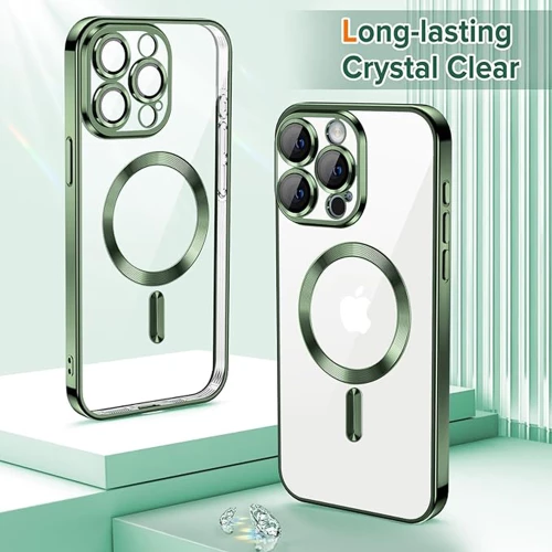 Techsuit - Luxury Crystal MagSafe - iPhone 15 Pro - Deep Green