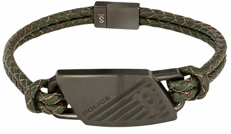 Ανδρικά Βραχιόλια Police PJ26559BLU.03 Δέρμα 19 cm
