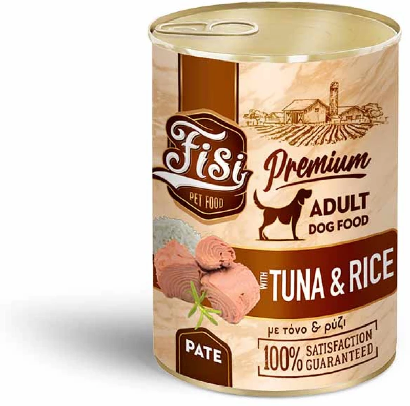 Fisi Dog Adult Πατέ Τόνος με Ρύζι 400gr