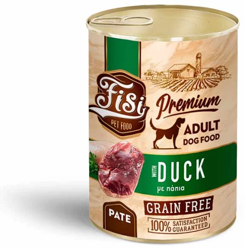 Fisi Dog Adult Πατέ Πάπια 400gr
