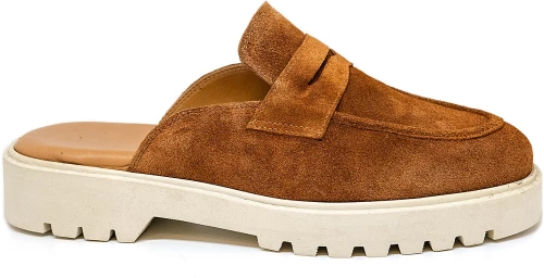 Bigshoes KL30230-09 Δερμάτινο Mule Ταμπά