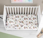 Σετ Σεντόνια Κούνιας (120x160) Lion 532 Beige βαμβακερά Dimcol